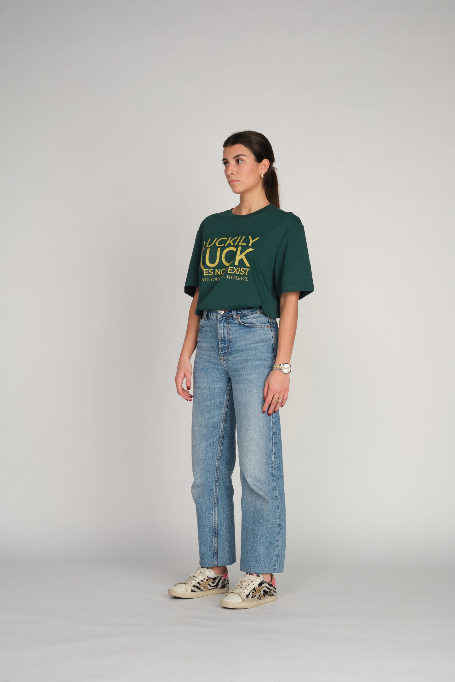 LUCK T-Shirt - Petrol Green