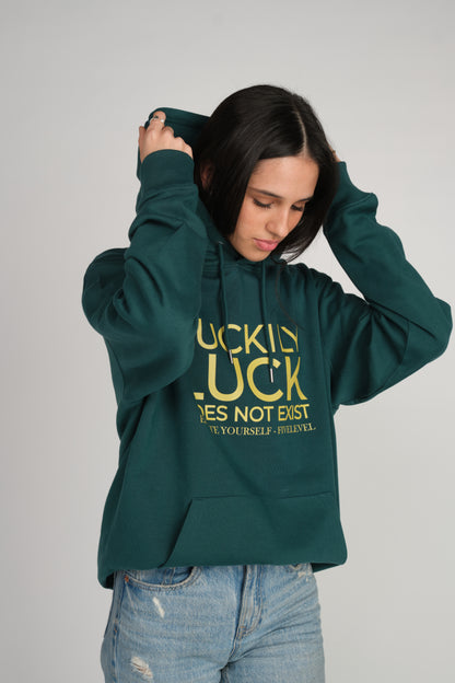LUCK Hoodie - Petrol Green