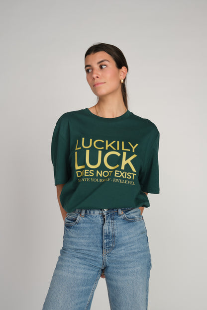 LUCK T-Shirt - Petrol Green