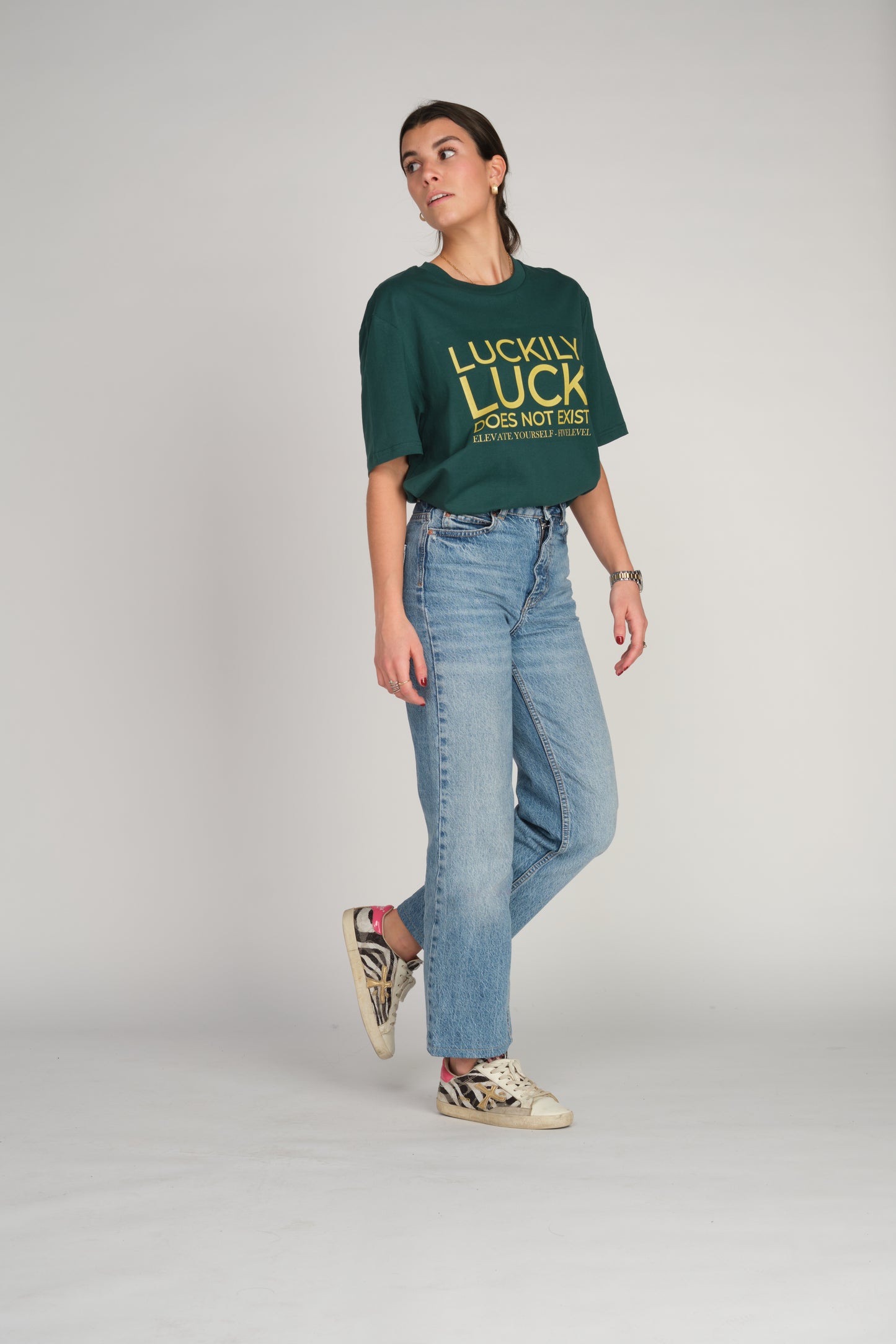 LUCK T-Shirt - Petrol Green